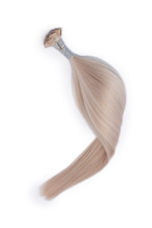 ice blonde k-tip extensions